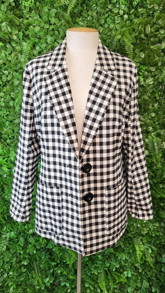 Annah Stretton B/W Check Blazer (12)