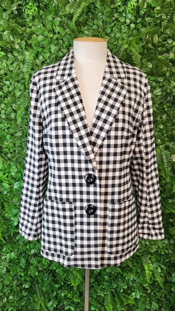 Annah Stretton B/W Check Blazer (12)