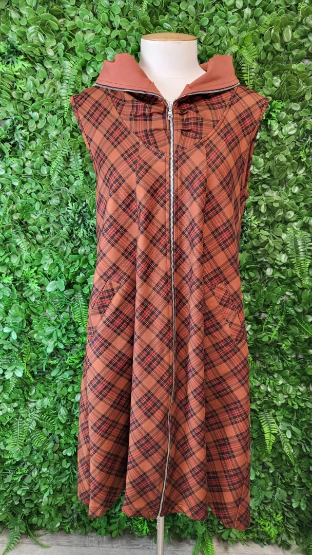 Demgirl Brown Tartan Dress (12)