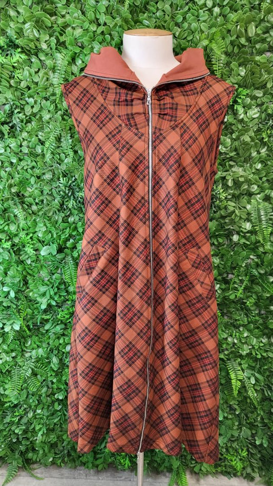 Demgirl Brown Tartan Dress (12)