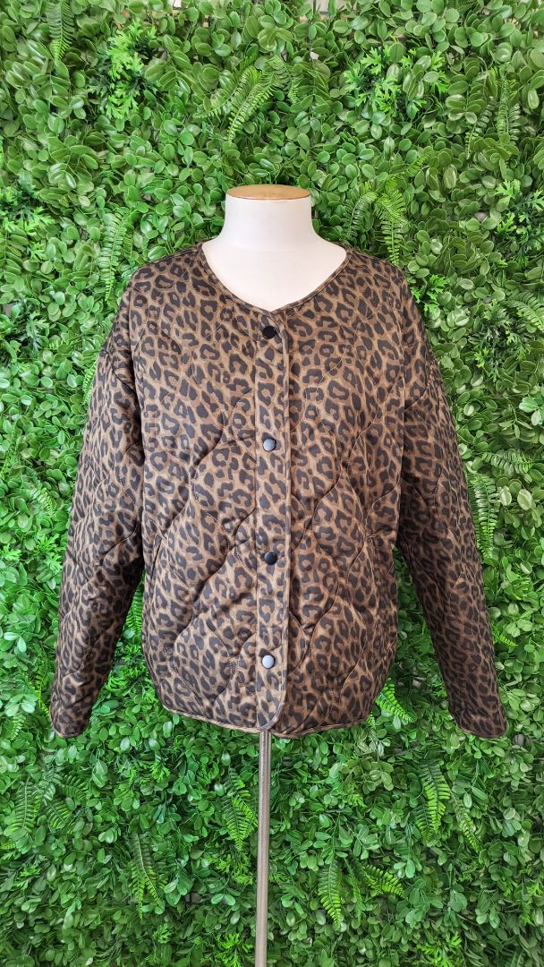 Stories Be Told Animal Print Apex Jacket (12-14)