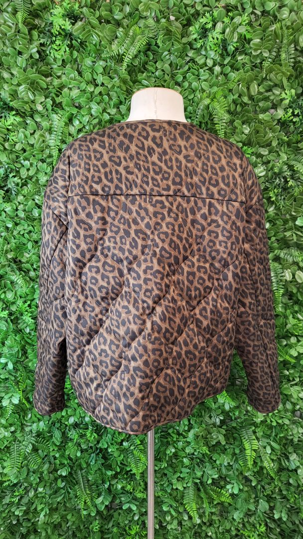 Stories Be Told Animal Print Apex Jacket (12-14)