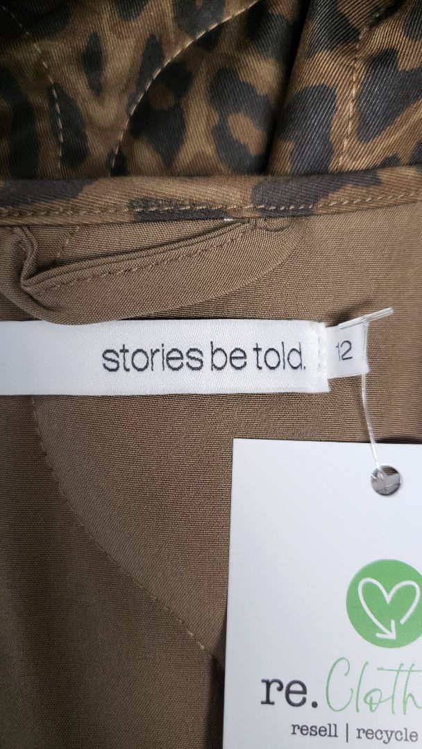 Stories Be Told Animal Print Apex Jacket (12-14)