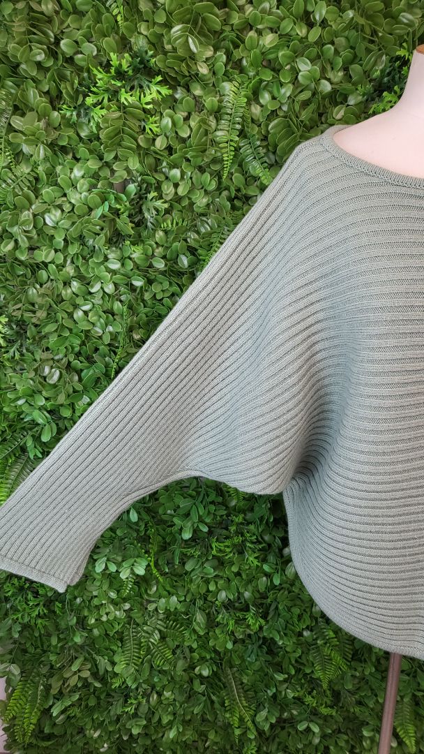 Blacklist Sage Green Batwing Knit (14)