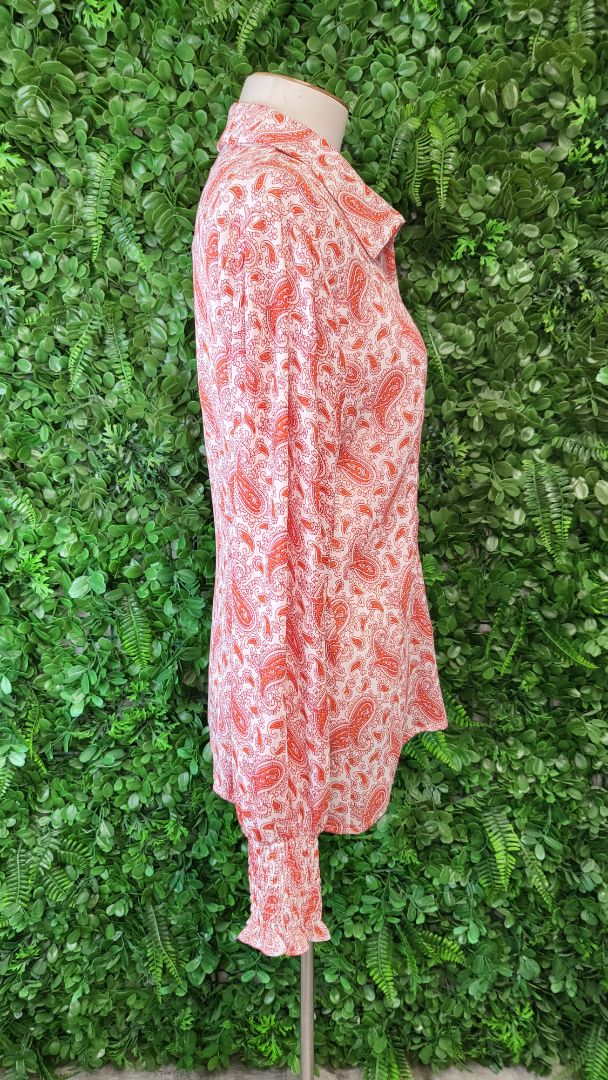 Augustine Orange/Pink Paisley Blouse (12)