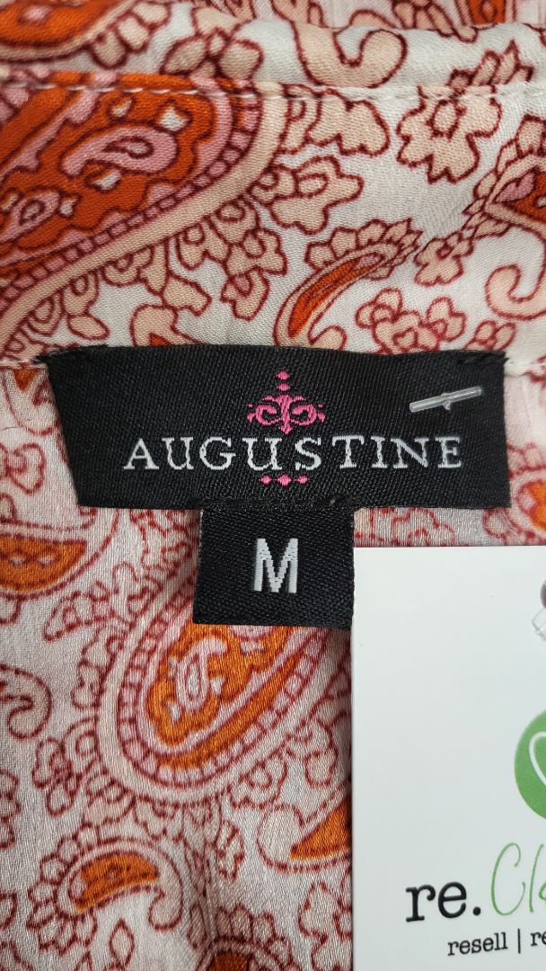 Augustine Orange/Pink Paisley Blouse (12)