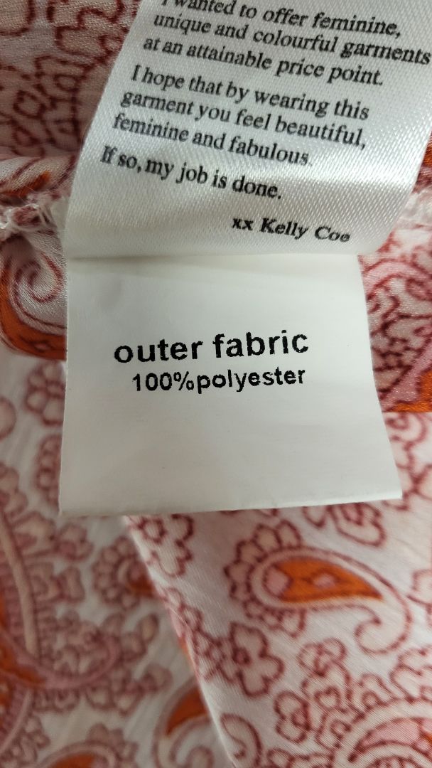 Augustine Orange/Pink Paisley Blouse (12)