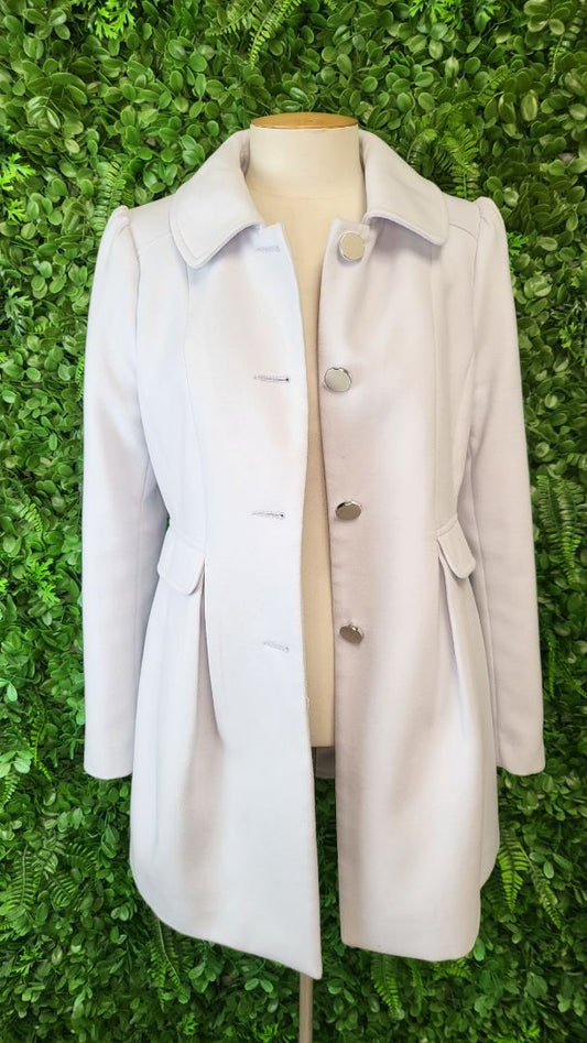 Forever New Ice Blue Single Breasted Coat (10)