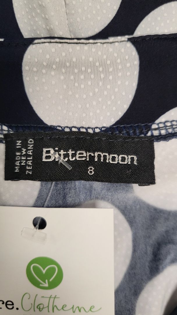 Bittermoon Navy/White Cocoon Dress (8)