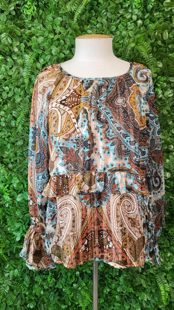 Augustine Multi Ruffle Frill Top (XS)