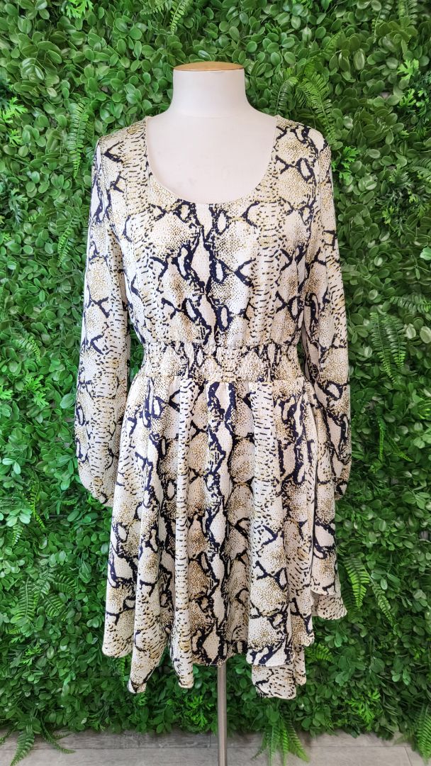 Amaya  Reprile Print Dress (8)