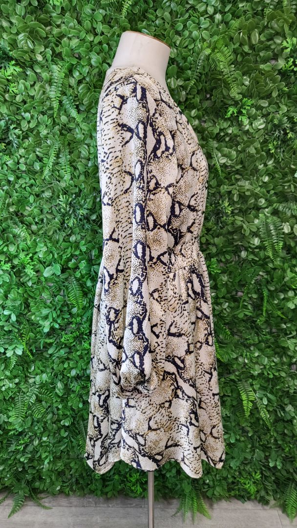 Amaya  Reprile Print Dress (8)