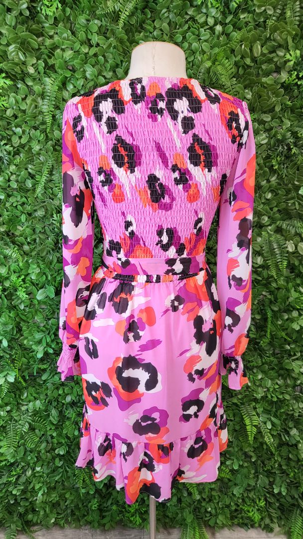 Augustine Pink Shirred Dress (8)