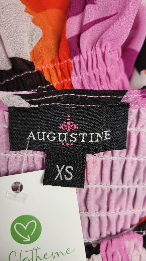 Augustine Pink Shirred Dress (8)