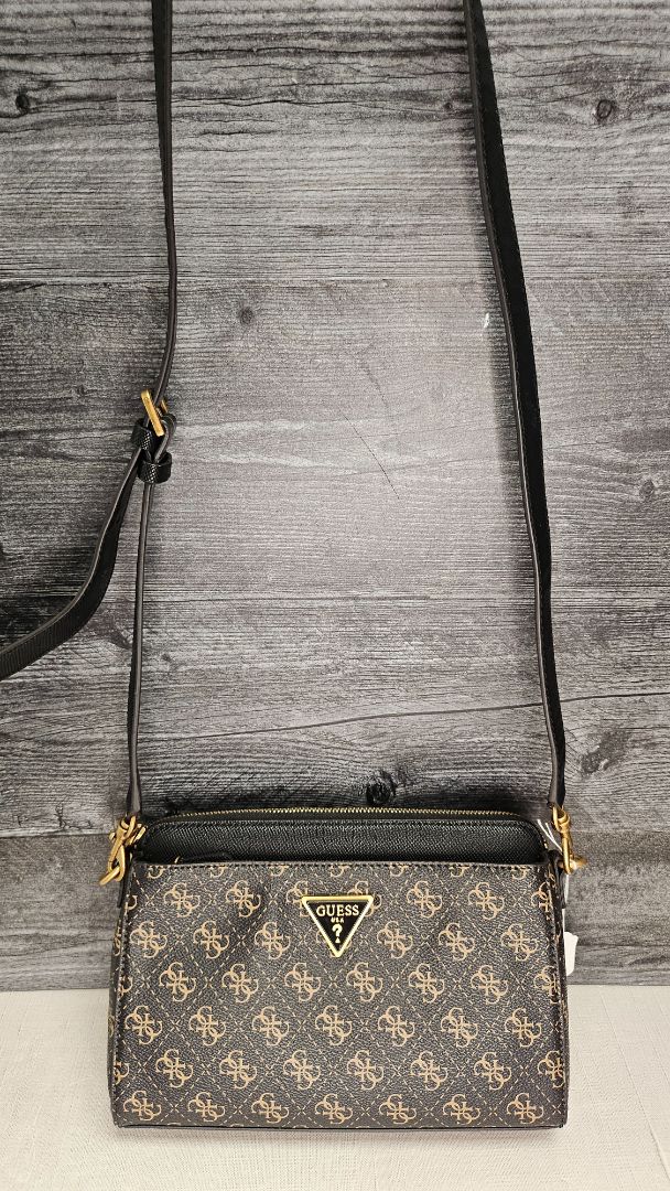 Guess Brown Cordelia Girlfriend Crossbody Bag 18(H) x 26(W) x 9(D) cm