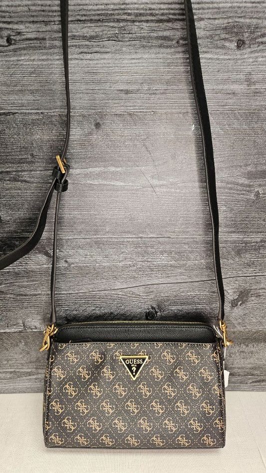 Guess Brown Cordelia Girlfriend Crossbody Bag 18(H) x 26(W) x 9(D) cm
