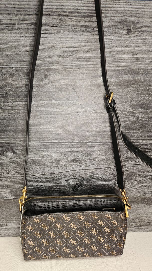 Guess Brown Cordelia Girlfriend Crossbody Bag 18(H) x 26(W) x 9(D) cm