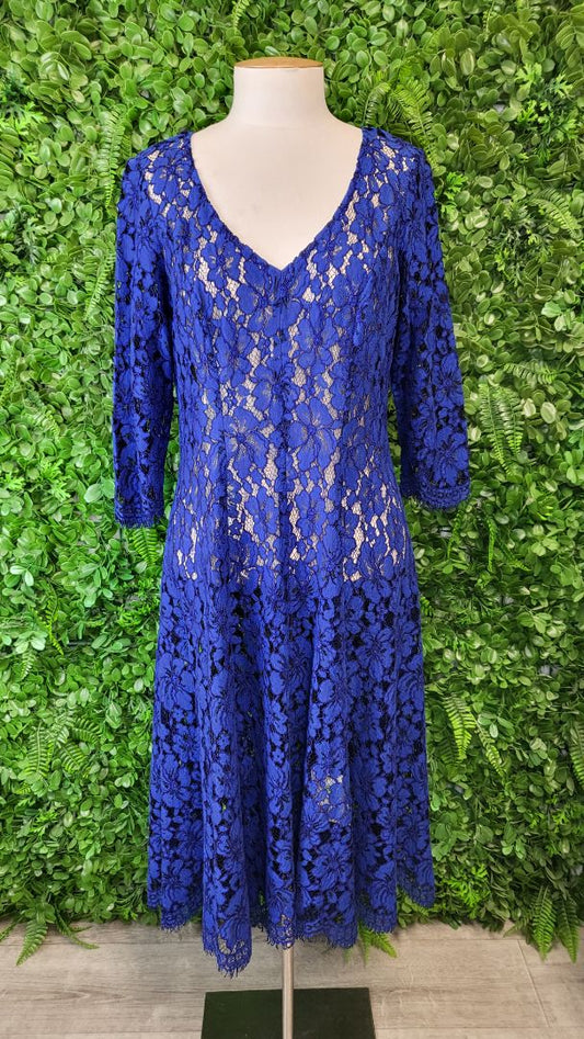 Annah Stretton Cobalt Blue Lace Ocassion Dress (14)