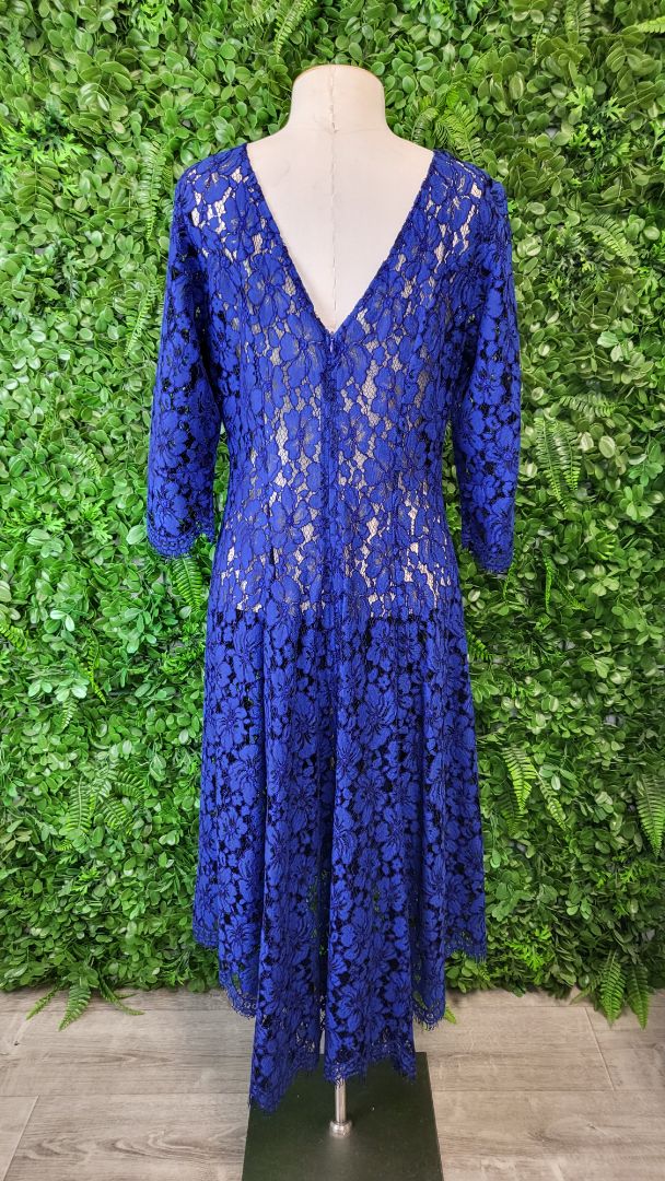 Annah Stretton Cobalt Blue Lace Ocassion Dress (14)