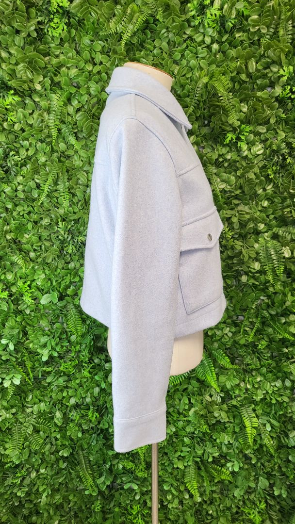 Zara Ice Blue Crop Jacket (10)