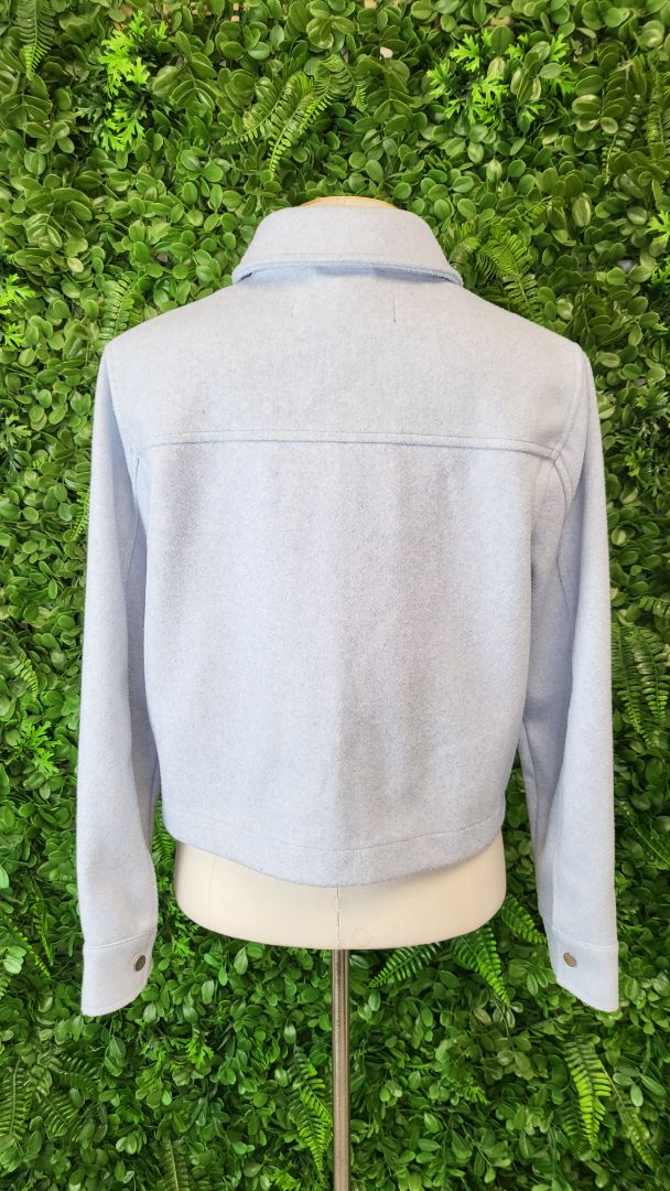 Zara Ice Blue Crop Jacket (10)