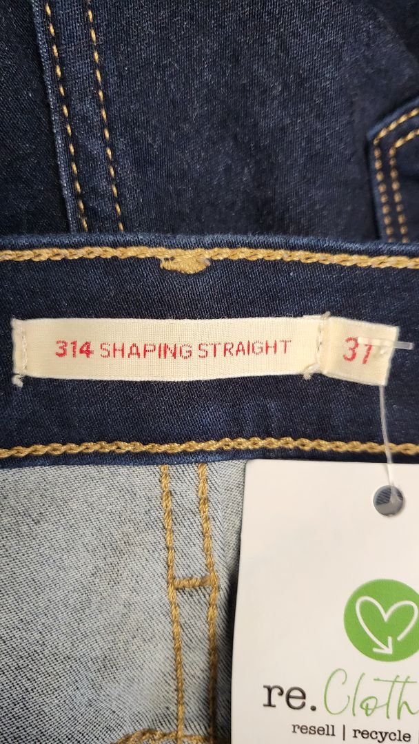 Levi Dark Blue Shaping Straight Jeans 314 (12-14)