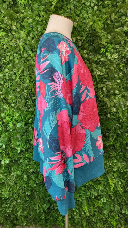 Augustine Pink/Teal Floral Sweat (16)