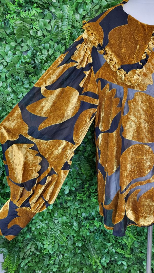 Trelise Cooper Gold Bet Your Bottom Collar Blouse (12)