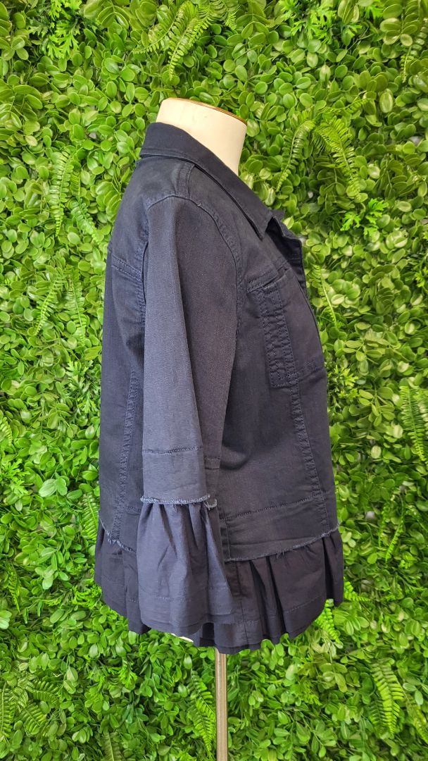 Vassalli Navy Frill Jacket (12)