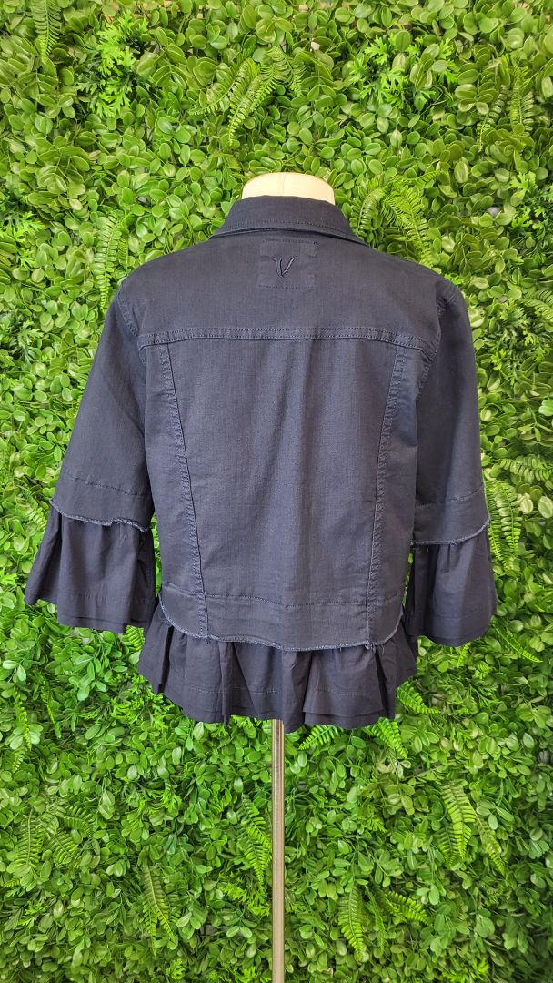 Vassalli Navy Frill Jacket (12)