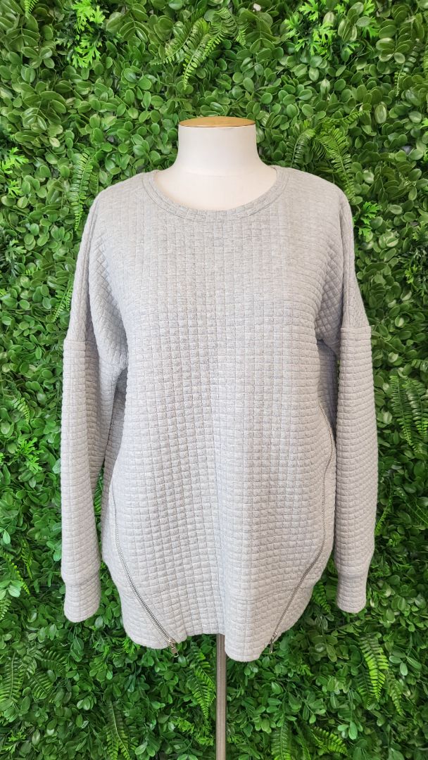Blak Love Grey Textured Sweat (12)