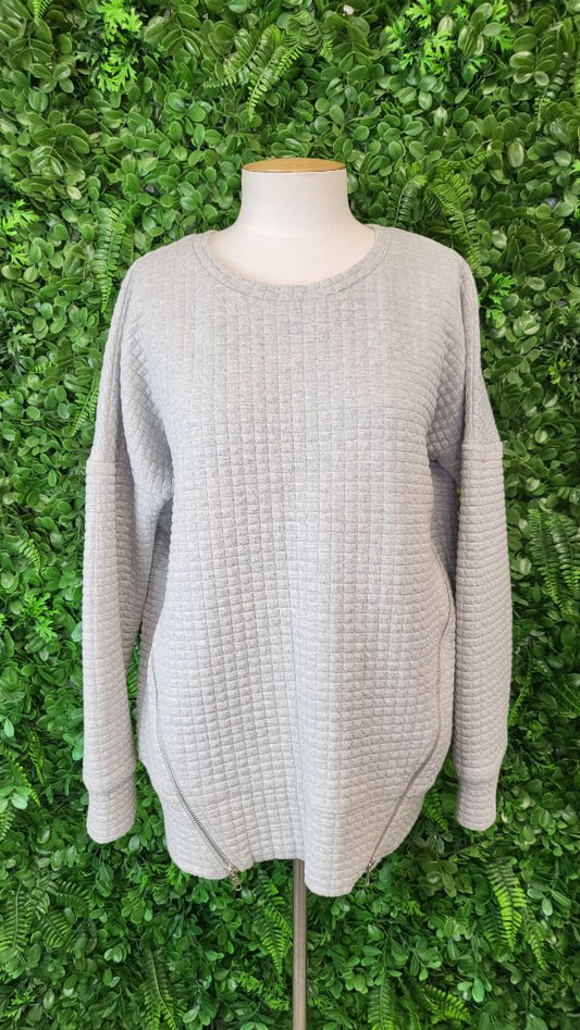 Blak Love Grey Textured Sweat (12)
