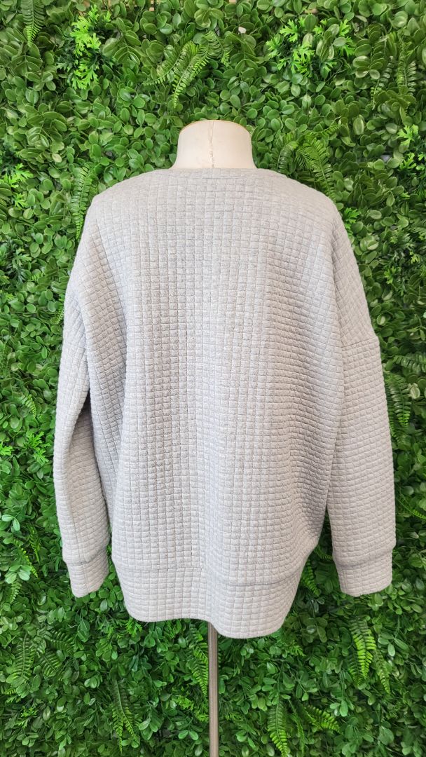 Blak Love Grey Textured Sweat (12)