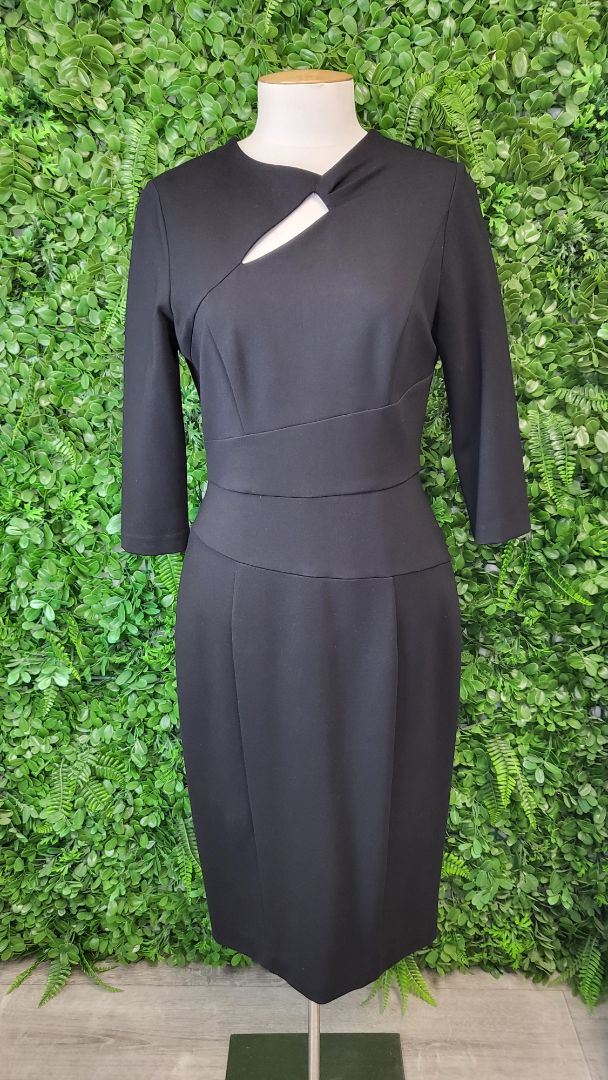 Cue Black Shaped Dress (10)