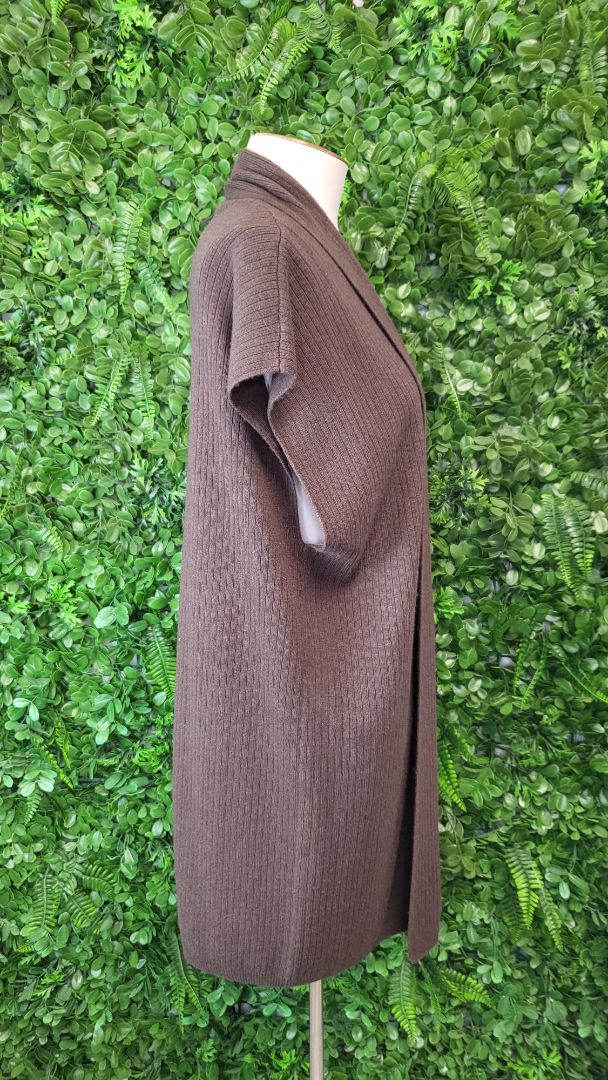 Seed Brown Longline Knit Vest (OSFM)