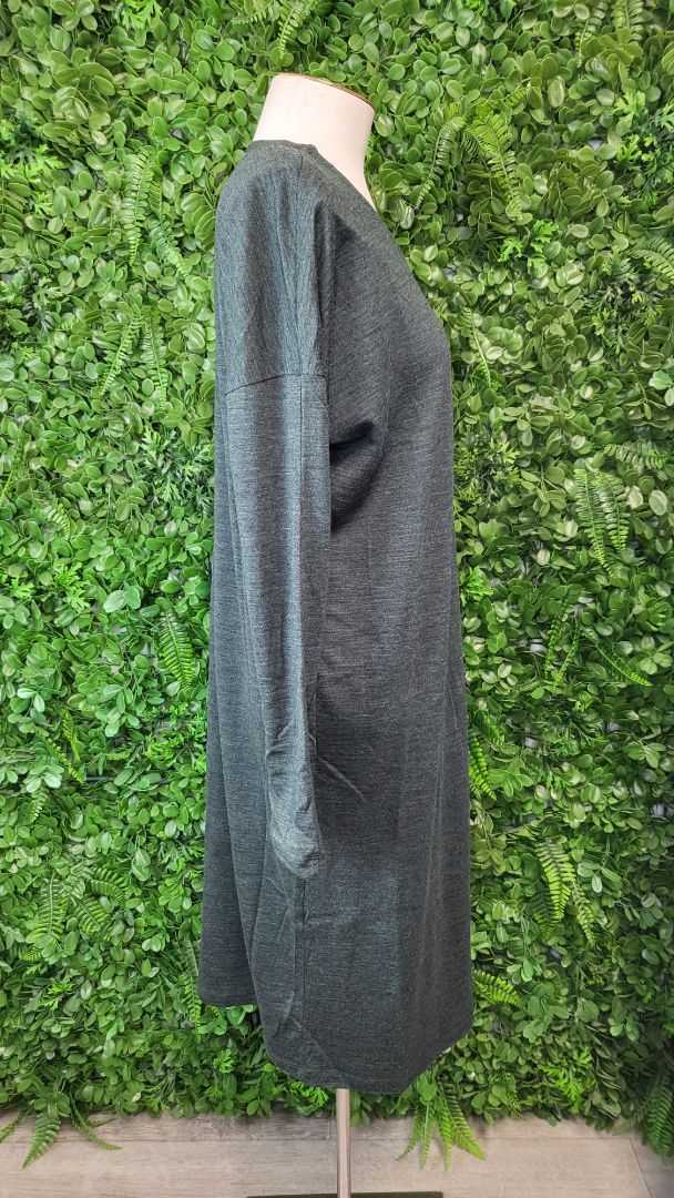 Untouched World Moss Green Merino Dress (10)