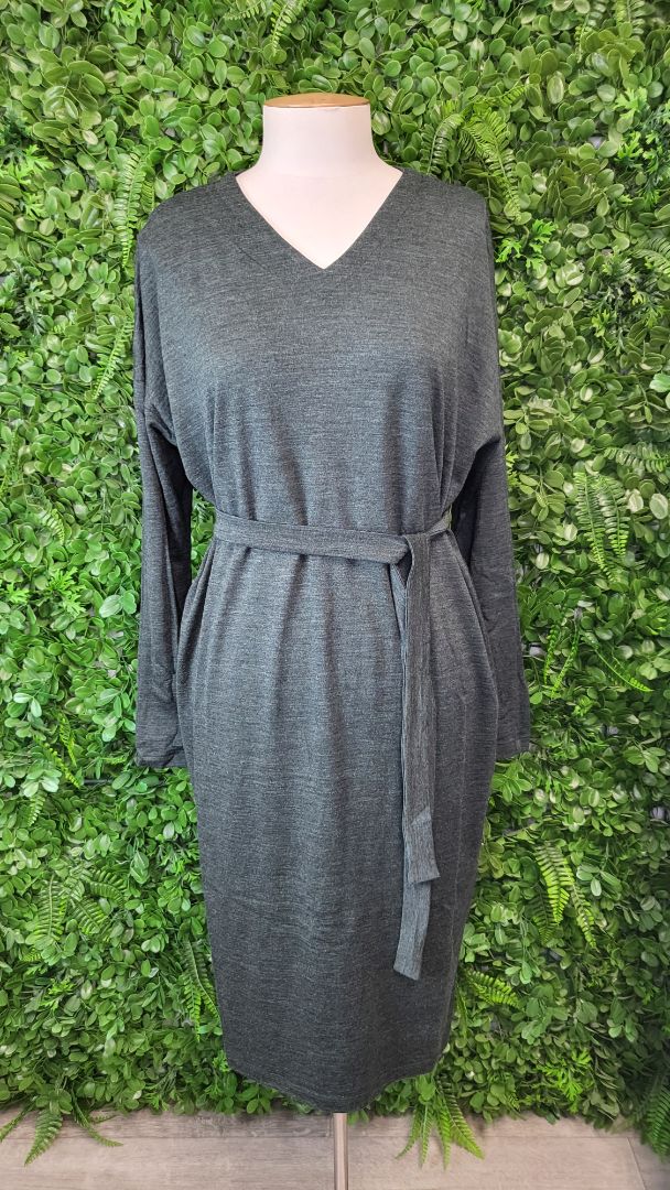 Untouched World Moss Green Merino Dress (10)