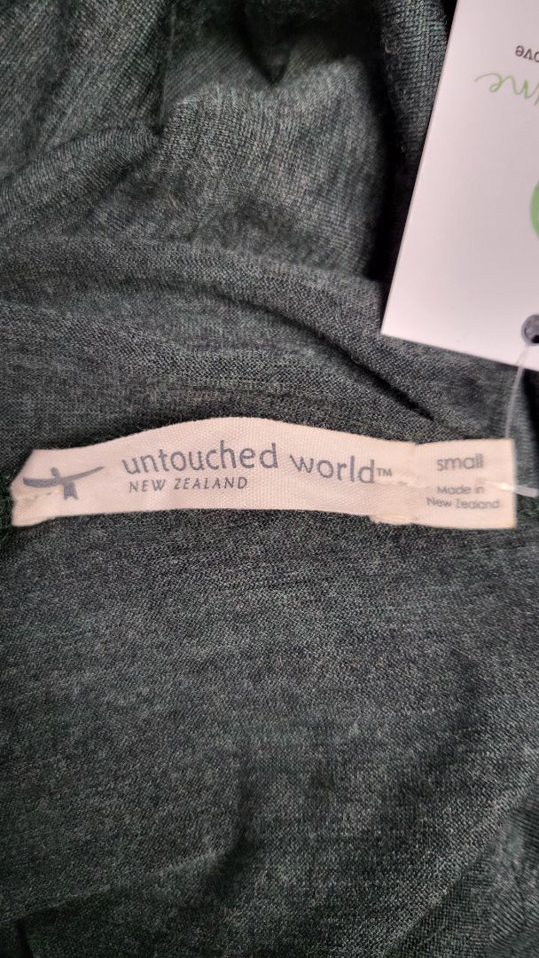 Untouched World Moss Green Merino Dress (10)
