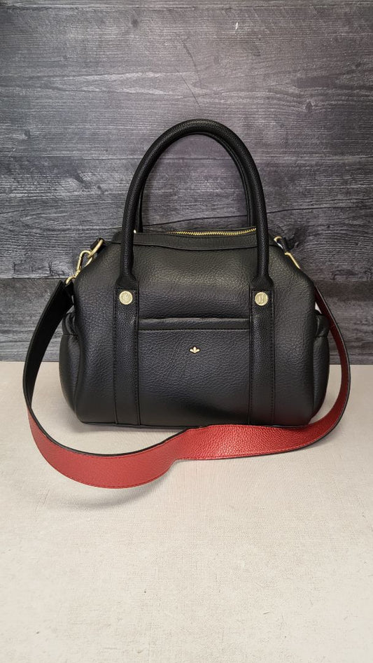 Nica Black Leather Bag (26wcmx23hx14)