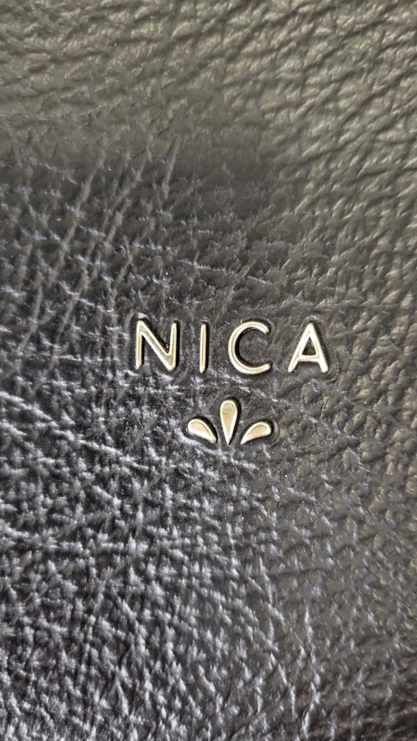 Nica Black Leather Bag (26wcmx23hx14)