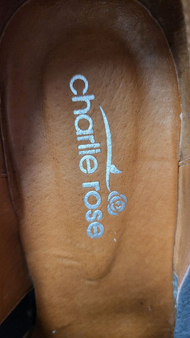 Charlie Rose Black Ankle Boot (39)