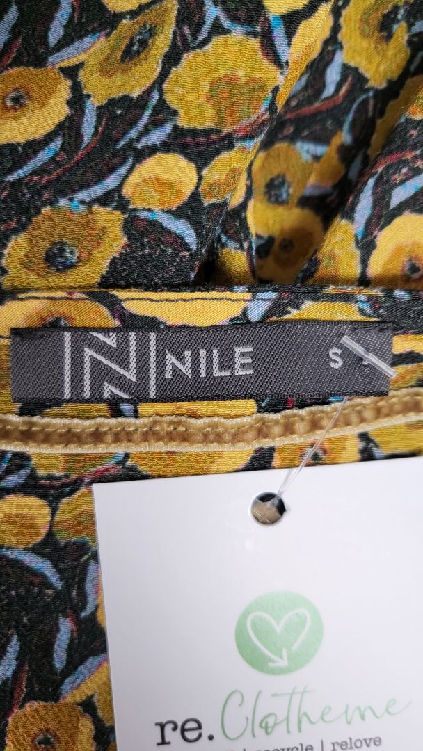 Nile Mustard Floral Top (10-12)
