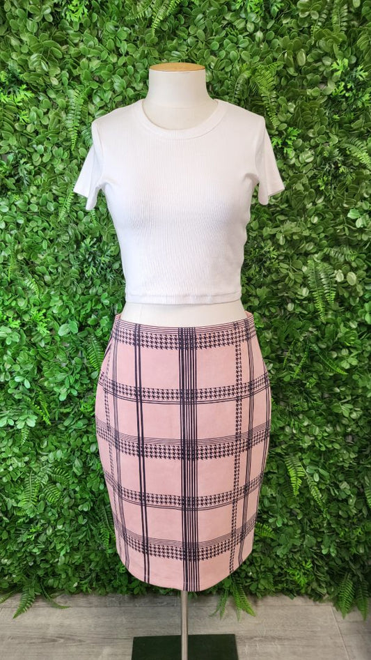 David Pond Pink Stretch Skirt (12)