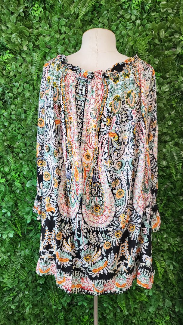 Isla-Maree Print Boho Top (18-20)