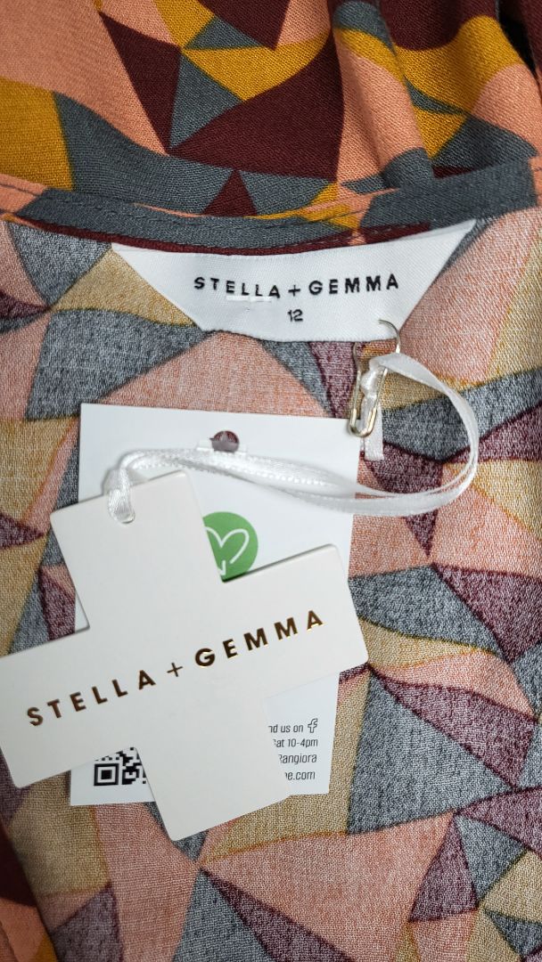 Stella + Gemma Triangle Blocks Lexington Dress BNWT (12)