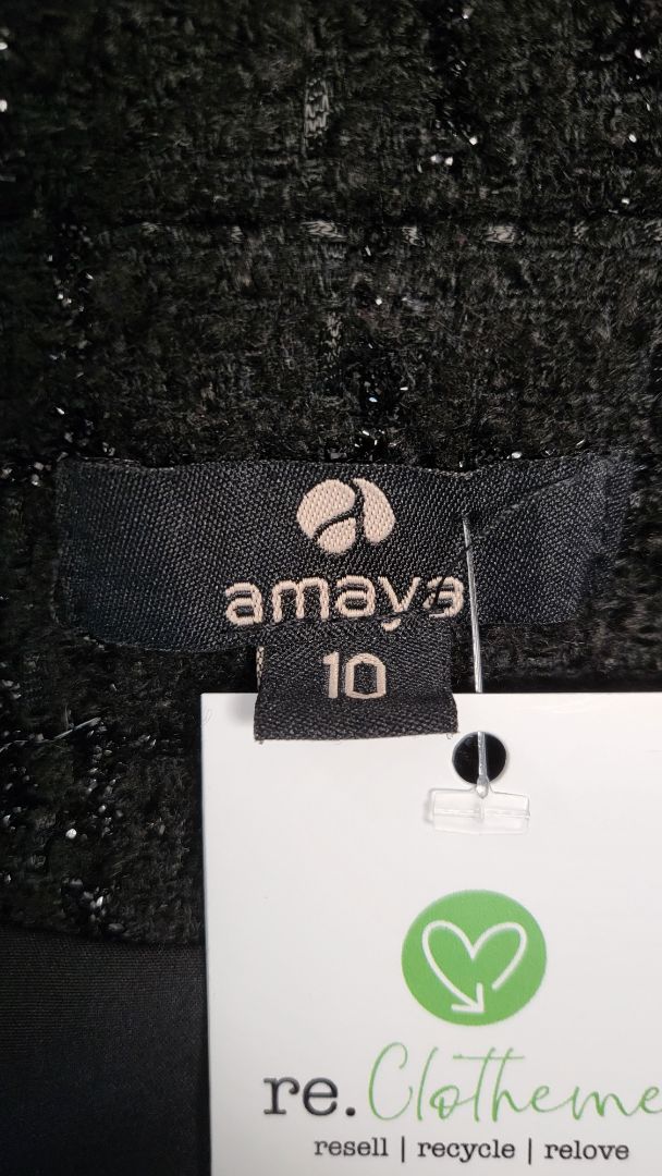 Amaya Black Textured Coat (10)