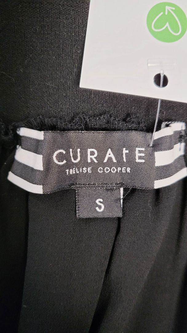 Curate Black Stripe Right Skirt (10-12)