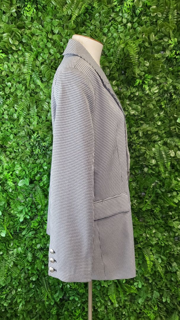 Leoni B/W Herringbone Blazer (12-14)