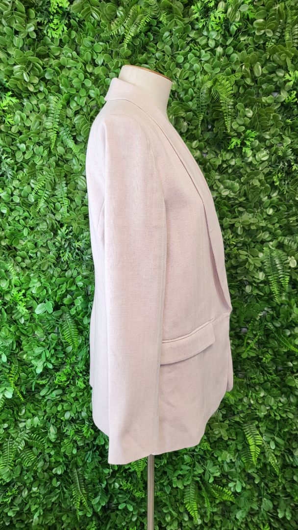 Loughlin Pale Pink Linen Blend Blazer (8-10)