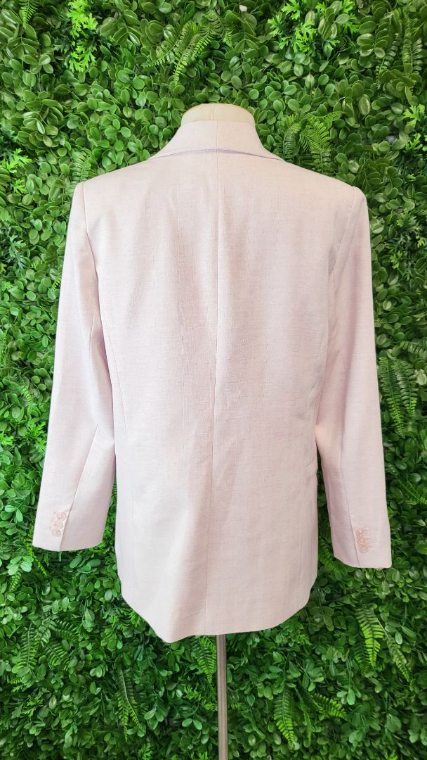Loughlin Pale Pink Linen Blend Blazer (8-10)